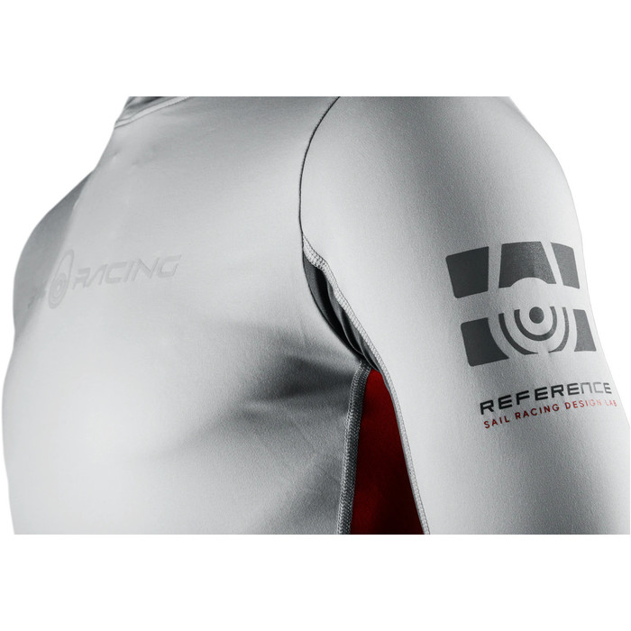 2021 Sail Racing Mens Reference Long Sleeve Rash Vest 40601 - Light Grey